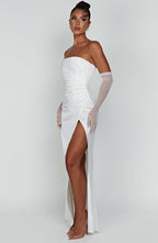 Safiya Maxi Dress - Ivory - Napalia