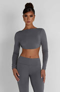Sahra Top - Charcoal - Napalia