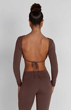 Sahra Top - Chocolate - Napalia