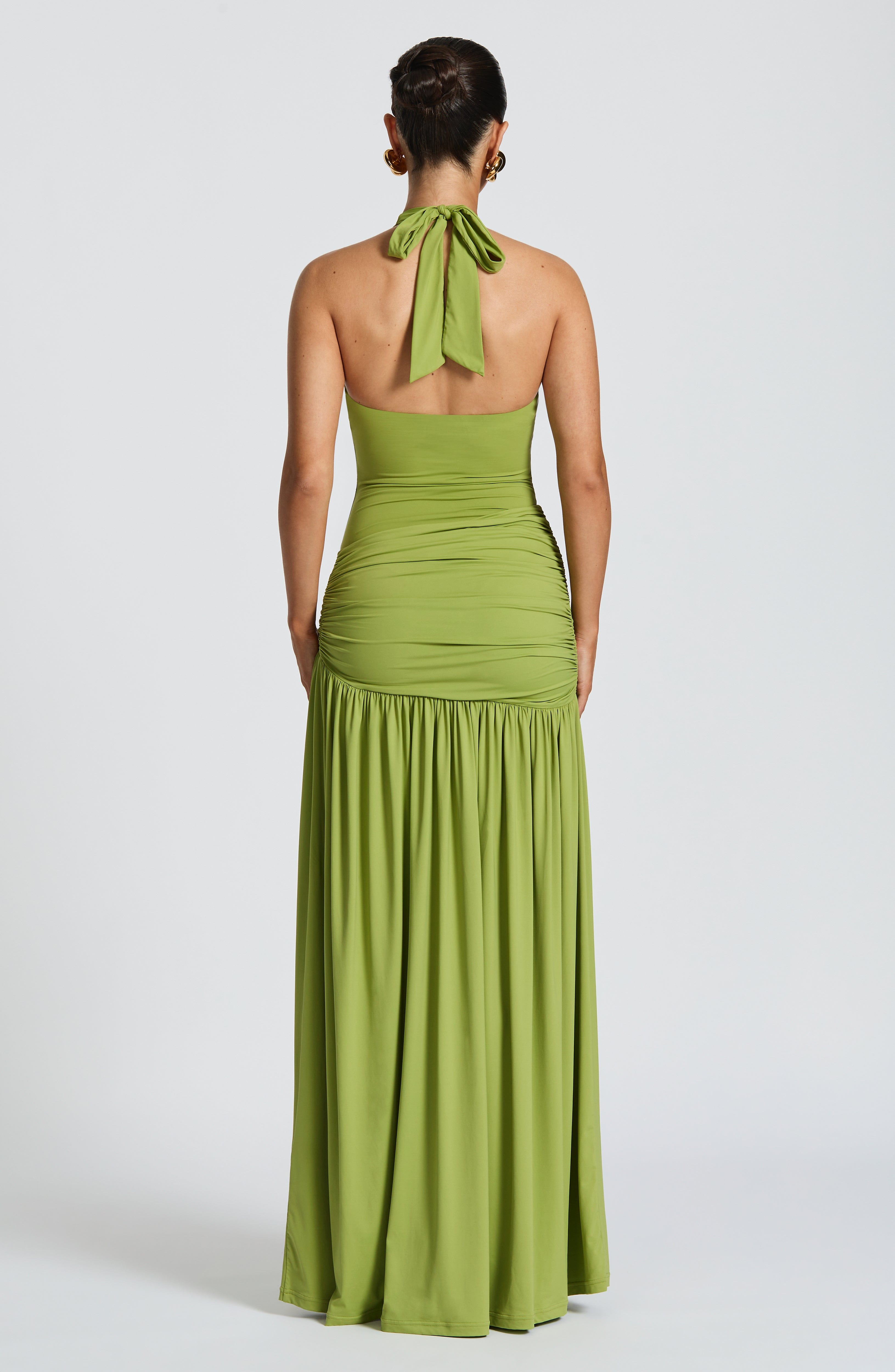Saira Maxi Skirt - Olive - Napalia
