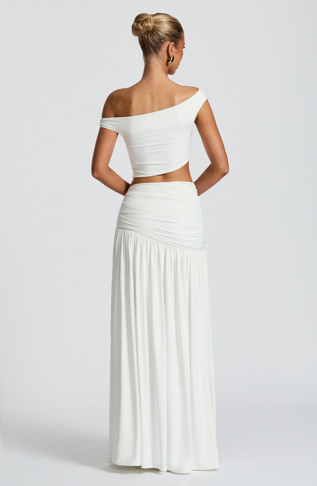 Saira Maxi Skirt - White - Napalia