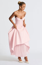 Salma Midi Dress - Blush - Napalia
