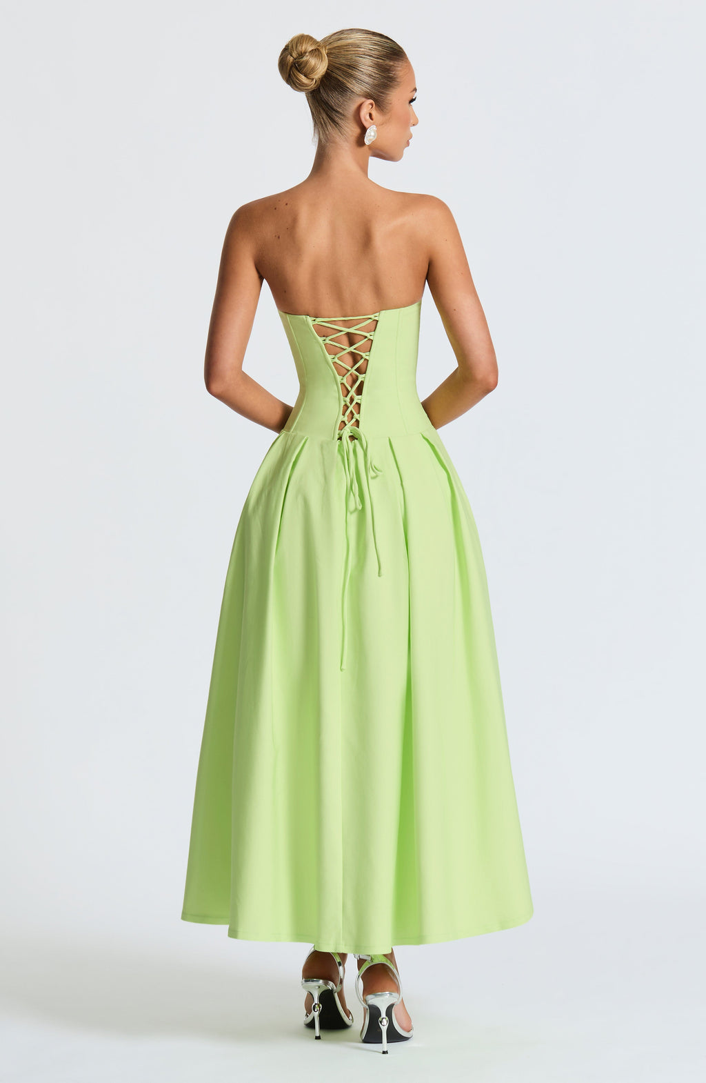 Salma Midi Dress - Lime - Napalia