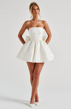Salome Mini Dress - Ivory - Napalia