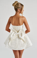 Salome Mini Dress - Ivory - Napalia