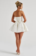 Salome Mini Dress - Ivory - Napalia