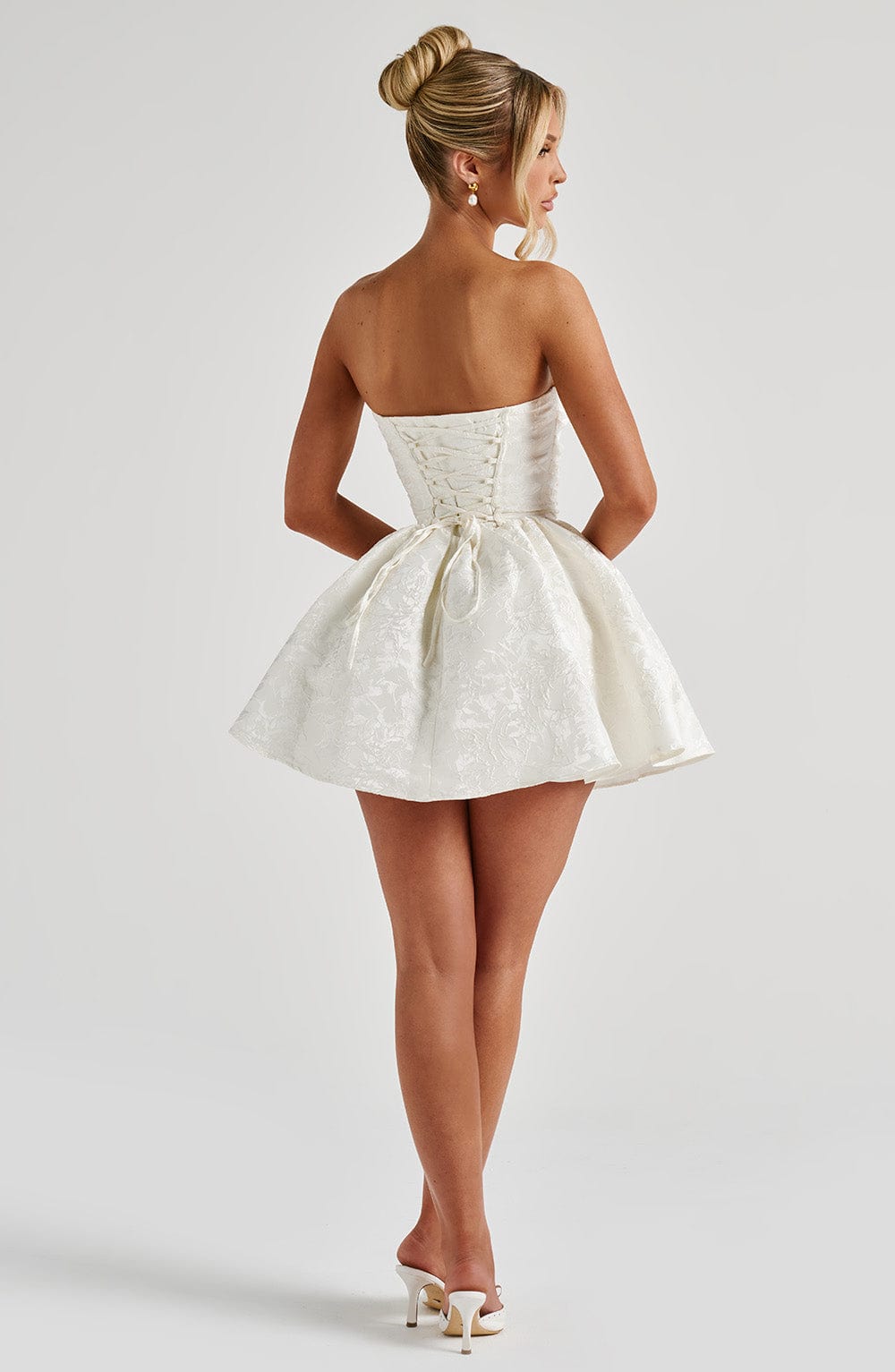 Salome Mini Dress - Ivory - Napalia