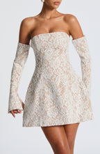 Salone Mini Dress - Ivory - Napalia