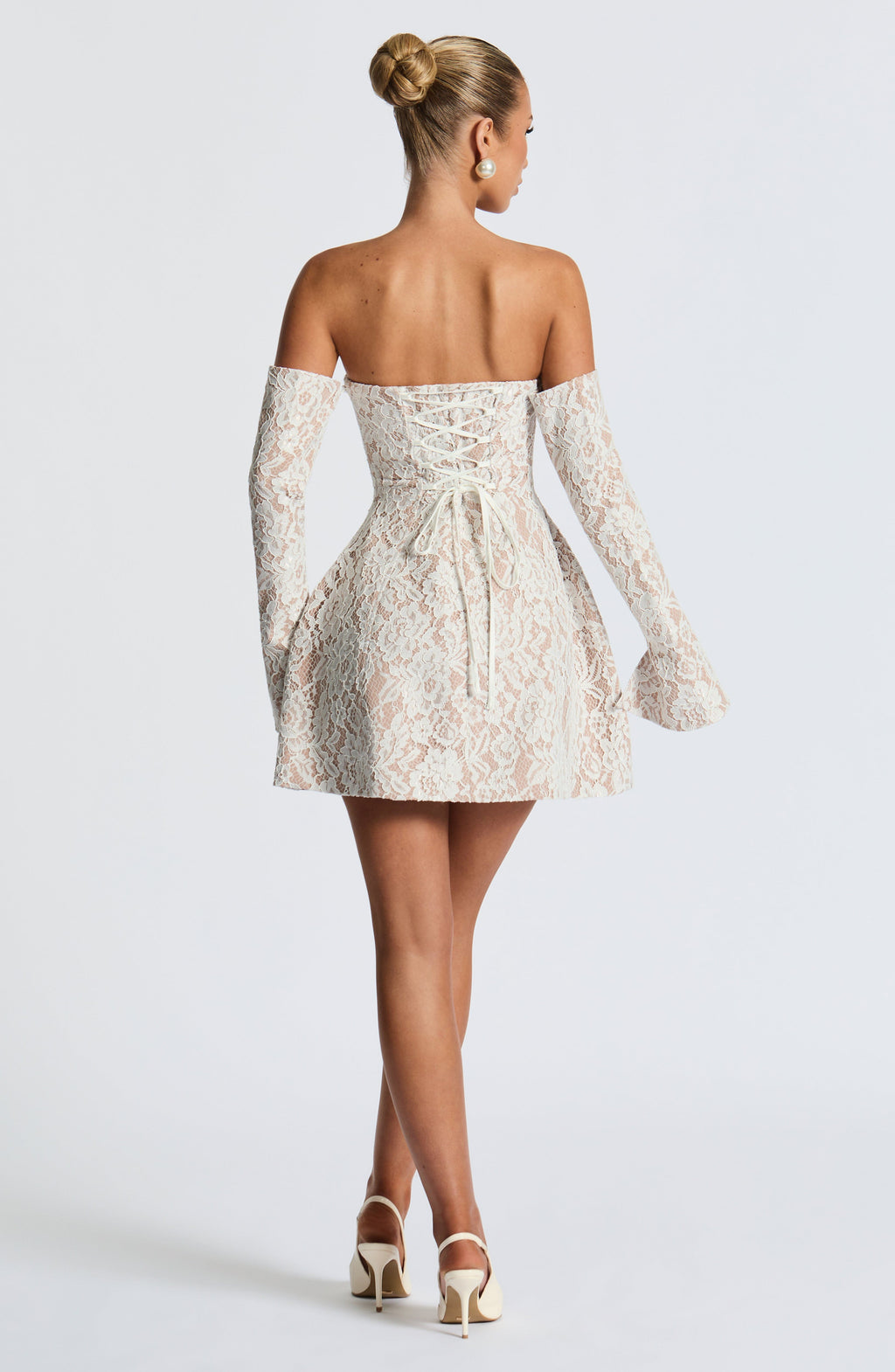 Salone Mini Dress - Ivory - Napalia