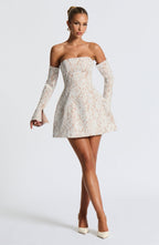 Salone Mini Dress - Ivory - Napalia
