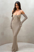 Samariah Maxi Dress - Beige - Napalia