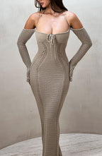 Samariah Maxi Dress - Beige - Napalia