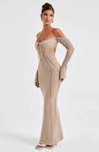 Samariah Maxi Dress - Beige - Napalia
