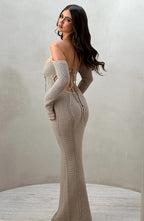 Samariah Maxi Dress - Beige - Napalia