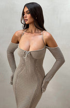 Samariah Maxi Dress - Beige - Napalia