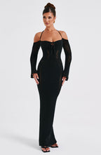 Samariah Maxi Dress - Black - Napalia