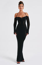 Samariah Maxi Dress - Black - Napalia