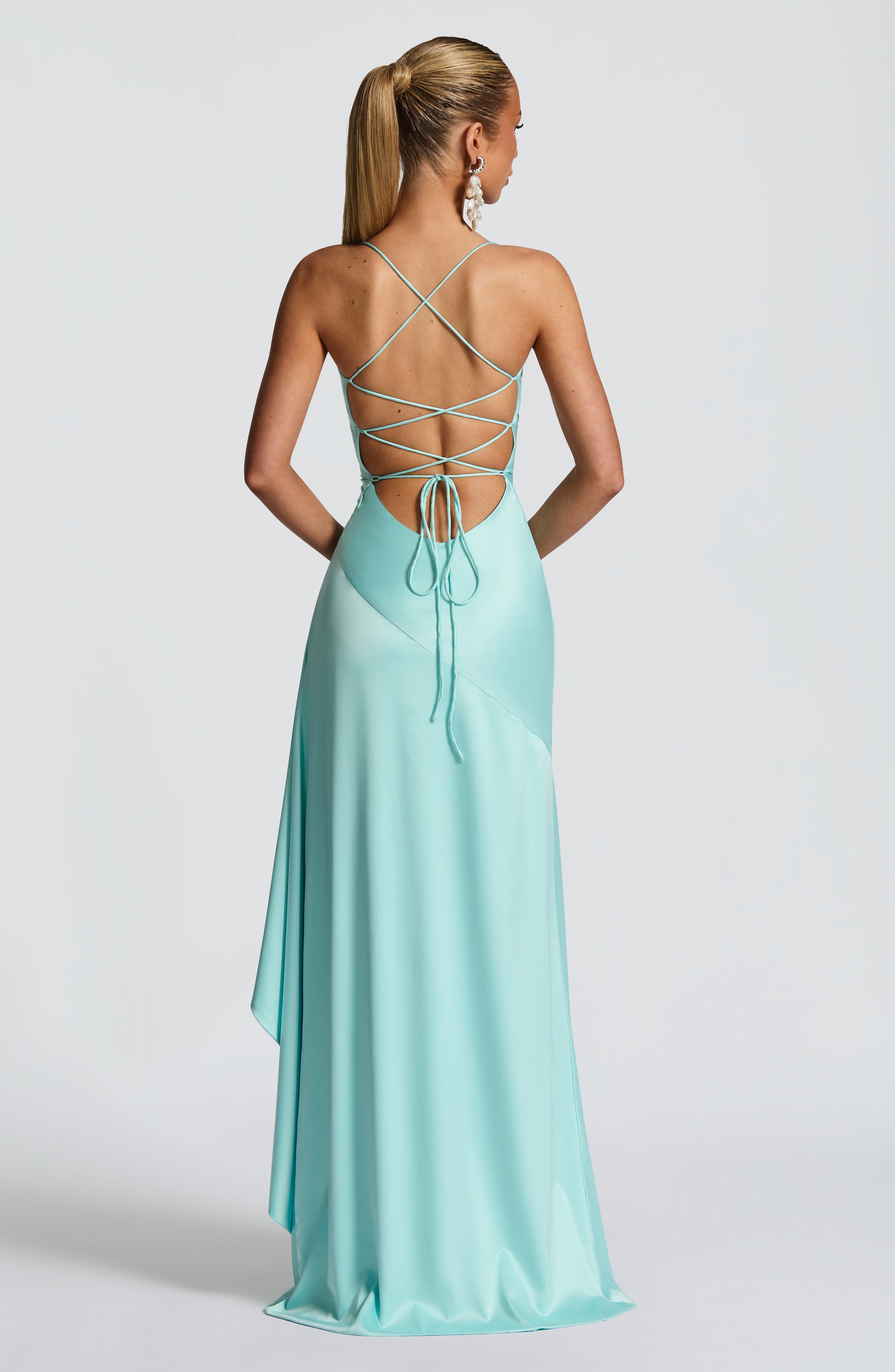 Samira Maxi Dress - Aqua - Napalia