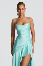 Samira Maxi Dress - Aqua - Napalia