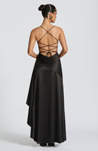 Samira Maxi Dress - Black - Napalia