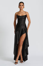 Samira Maxi Dress - Black - Napalia