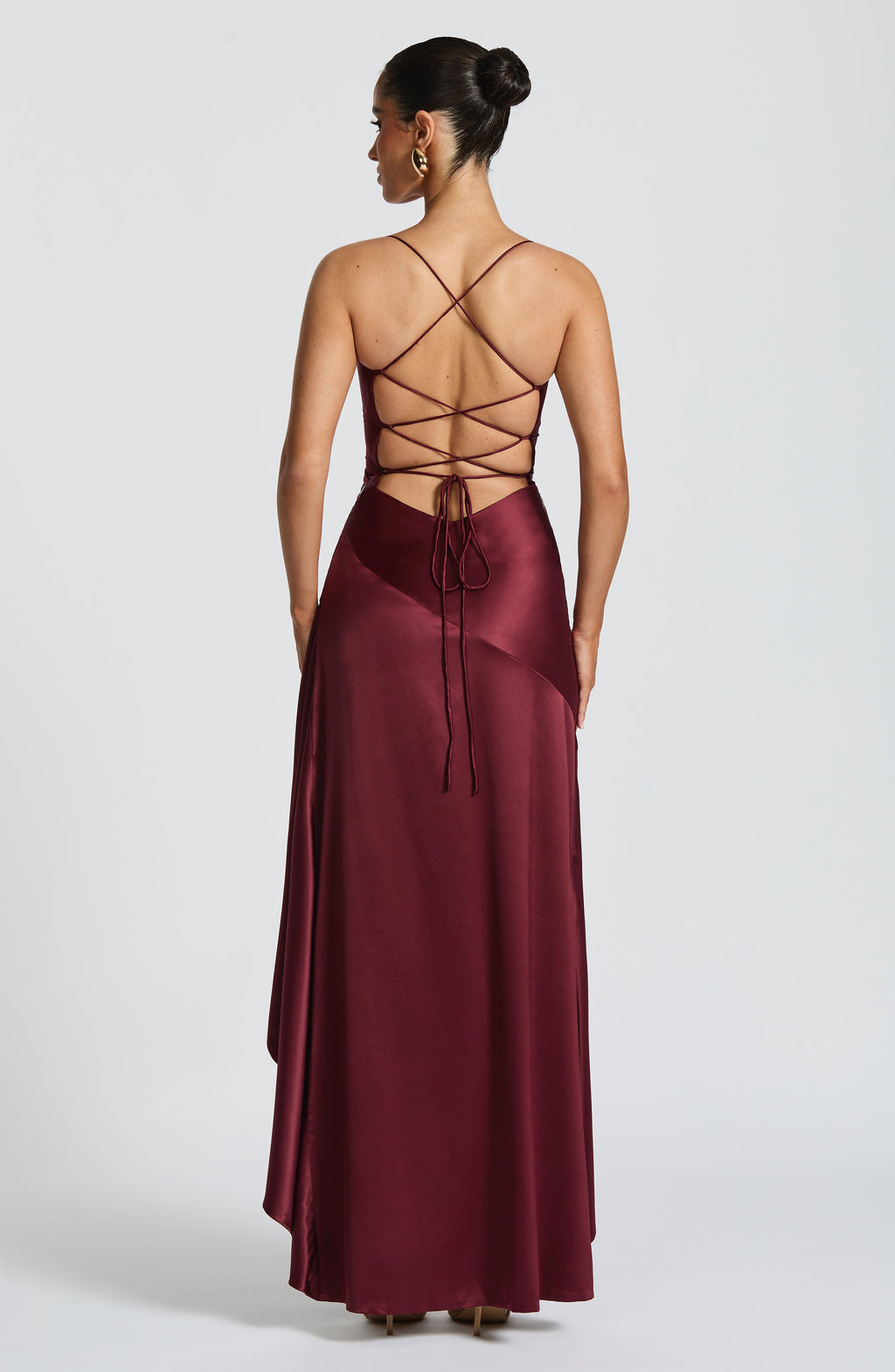 Samira Maxi Dress - Cherry Lacquer - Napalia