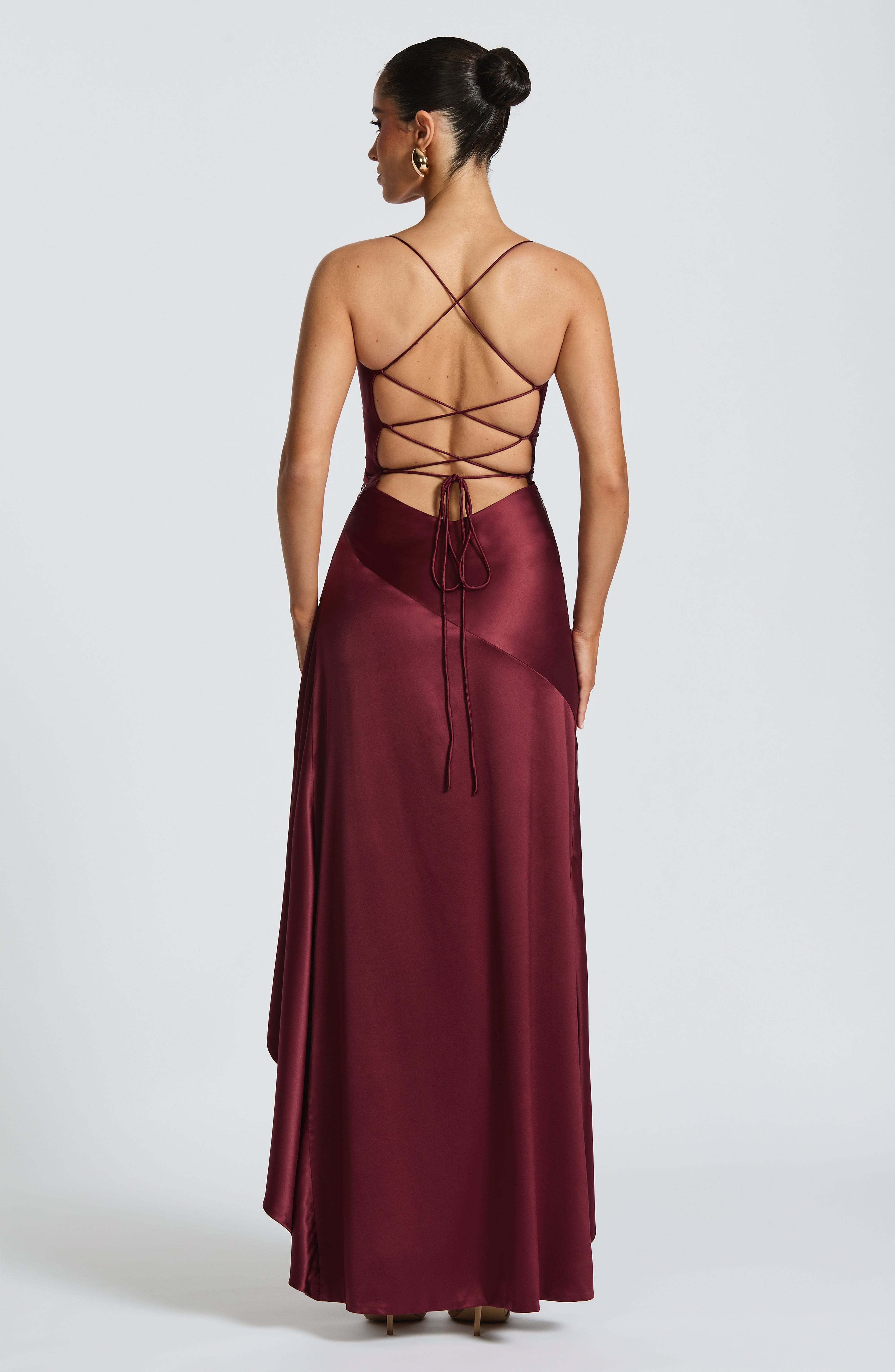 Samira Maxi Dress - Cherry Lacquer - Napalia