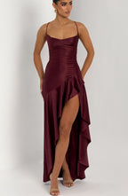 Samira Maxi Dress - Cherry Lacquer - Napalia