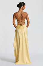 Samira Maxi Dress - Lemon - Napalia