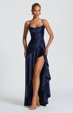 Samira Maxi Dress - Navy - Napalia