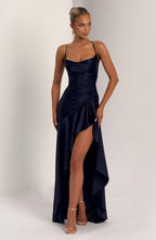 Samira Maxi Dress - Navy - Napalia