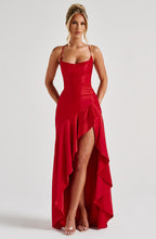 Samira Maxi Dress - Red - Napalia