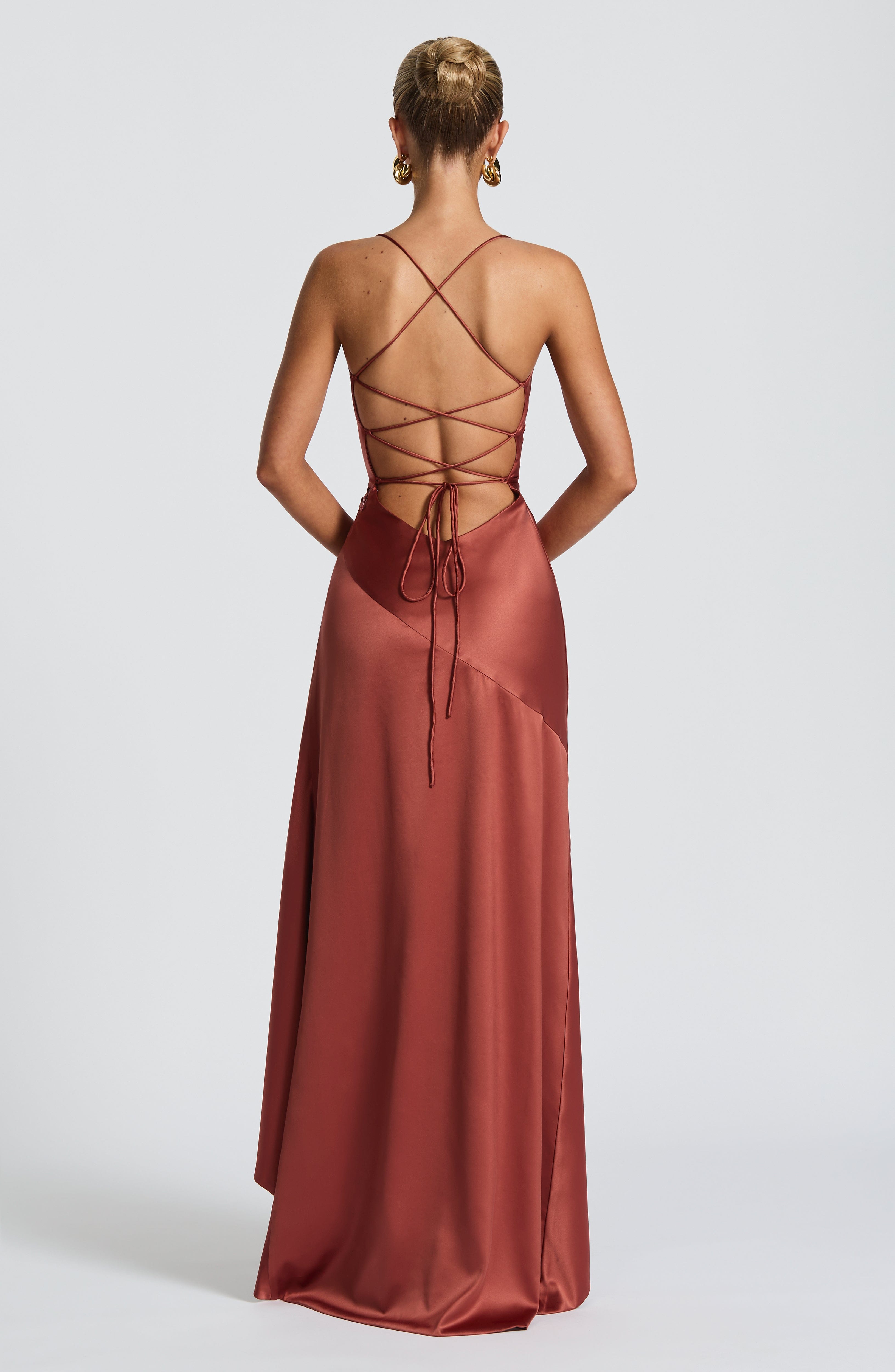Samira Maxi Dress - Rust - Napalia