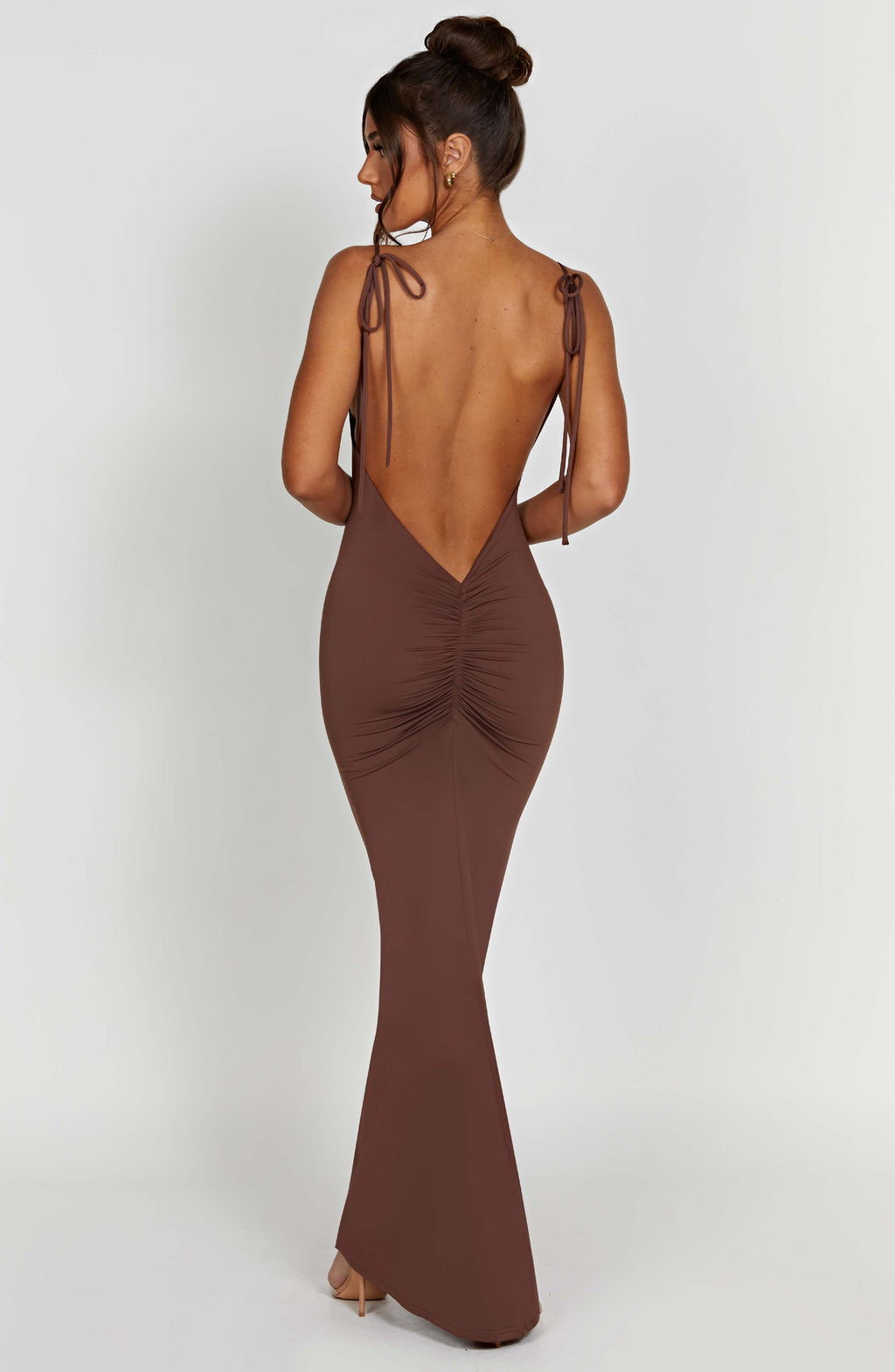 Sanya Maxi Dress - Chocolate - Napalia