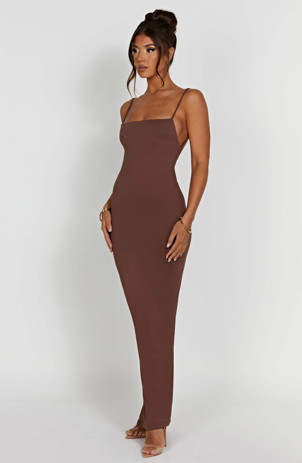 Sanya Maxi Dress - Chocolate - Napalia