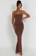 Sanya Maxi Dress - Chocolate - Napalia