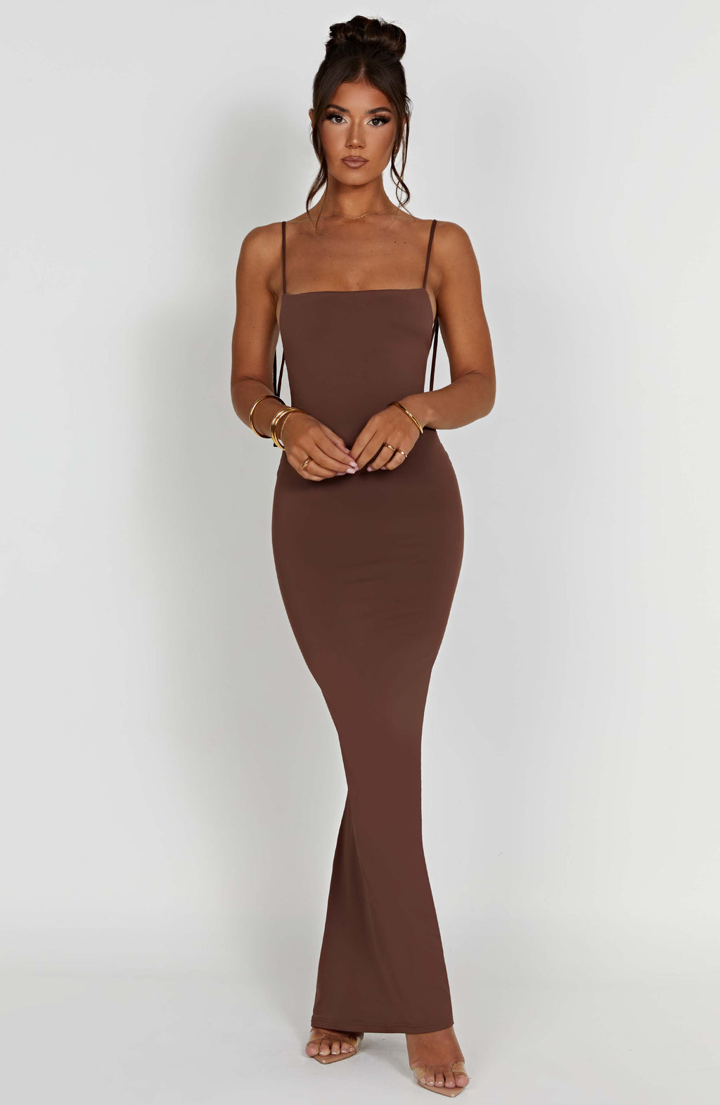 Sanya Maxi Dress - Chocolate - Napalia