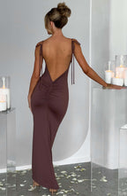 Sanya Maxi Dress - Chocolate - Napalia