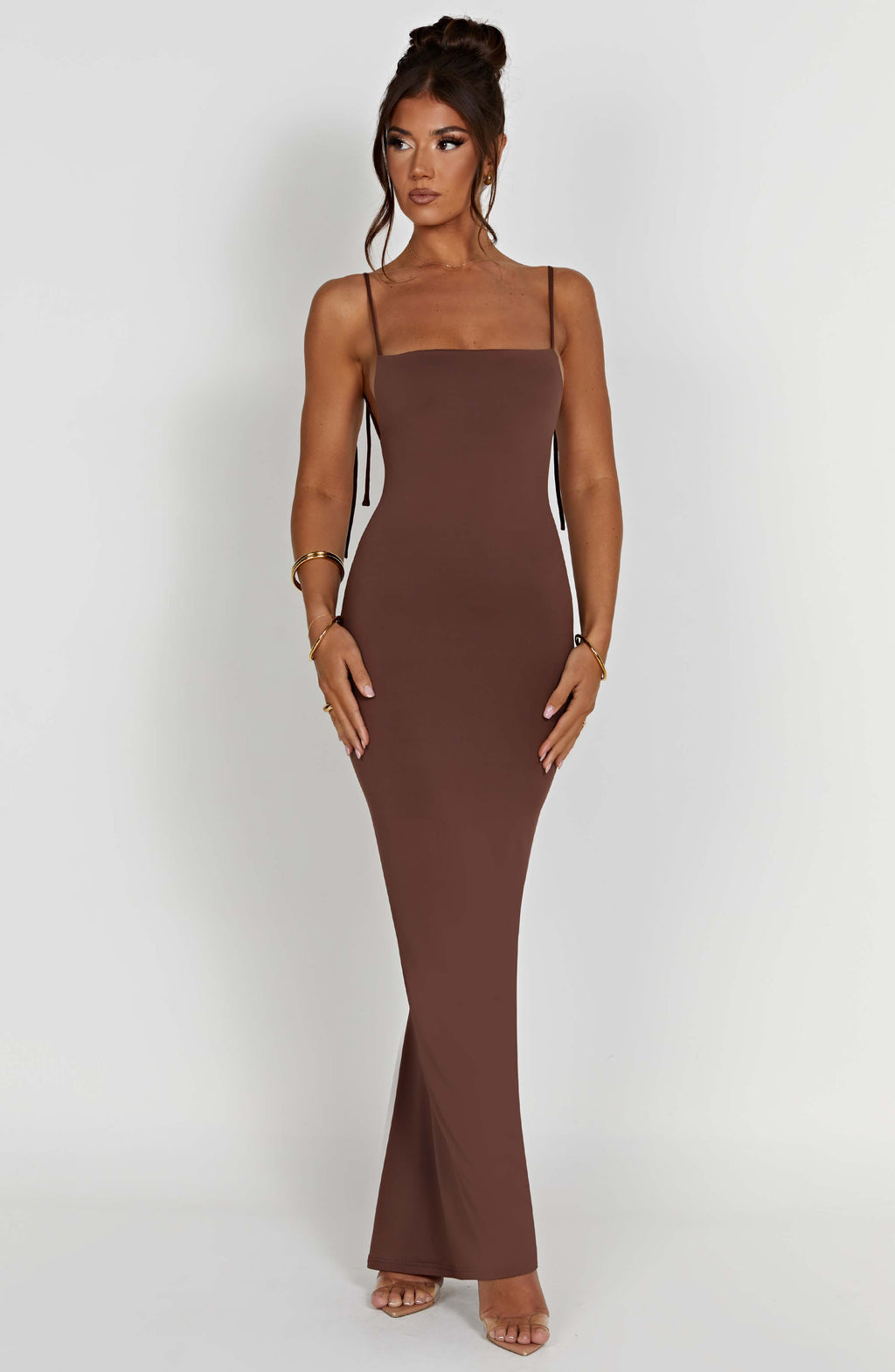 Sanya Maxi Dress - Chocolate - Napalia