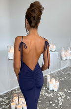 Sanya Maxi Dress - Navy - Napalia