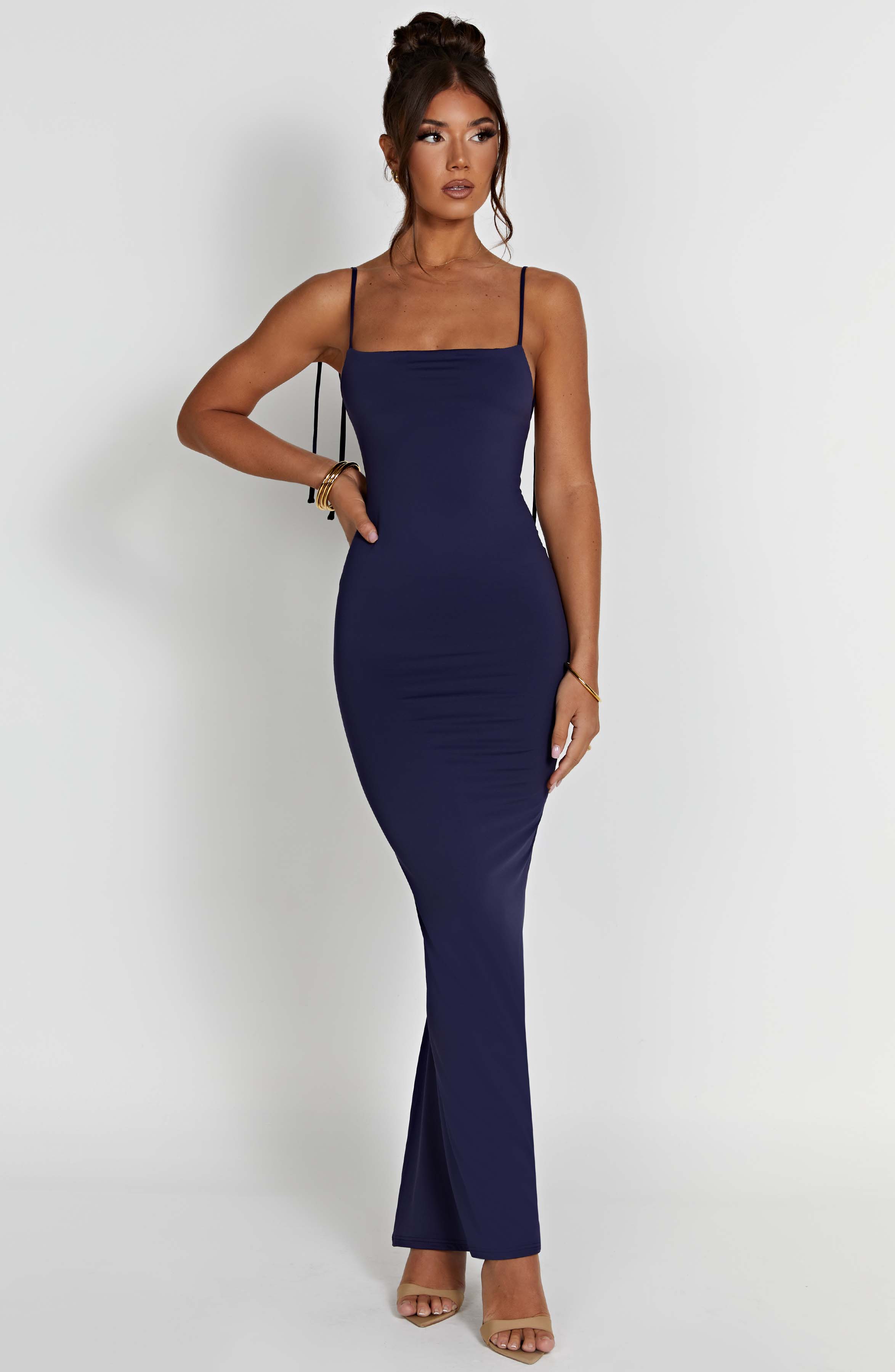 Sanya Maxi Dress - Navy - Napalia