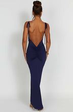 Sanya Maxi Dress - Navy - Napalia