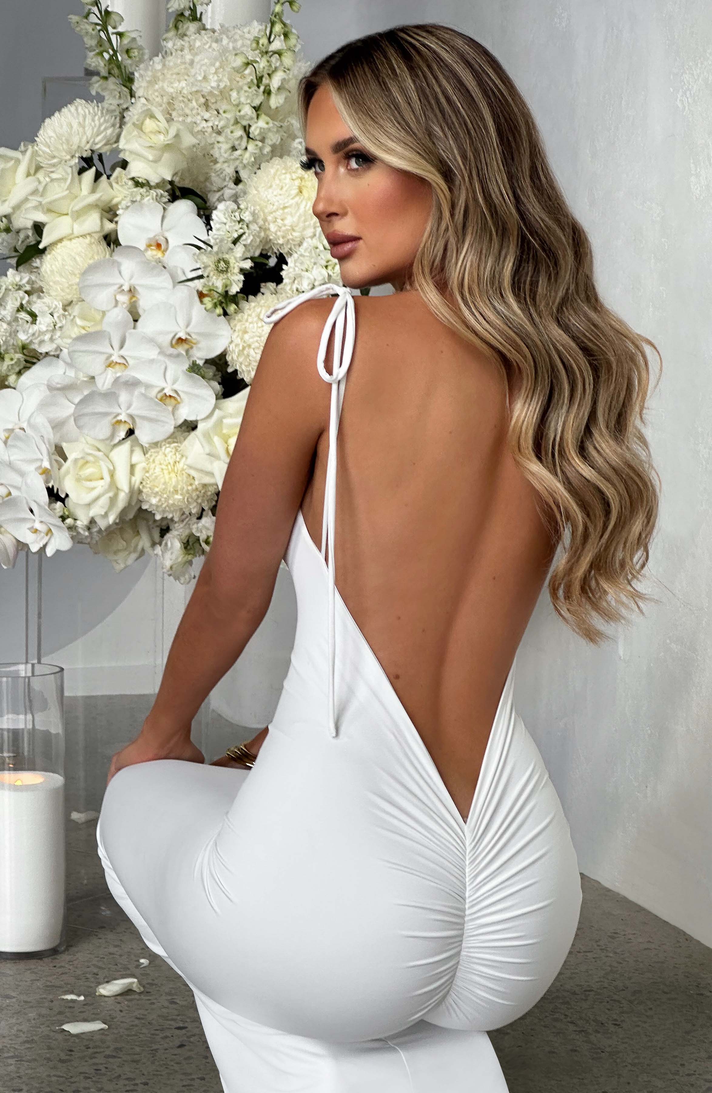 Sanya Maxi Dress - White - Napalia