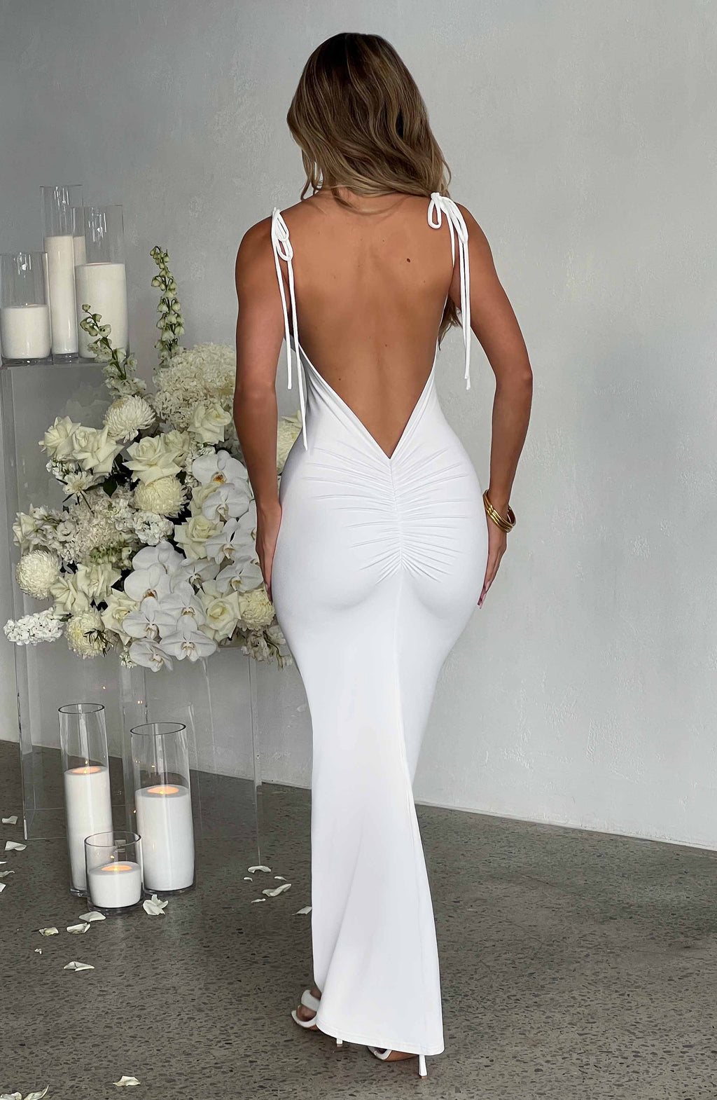 Sanya Maxi Dress - White - Napalia