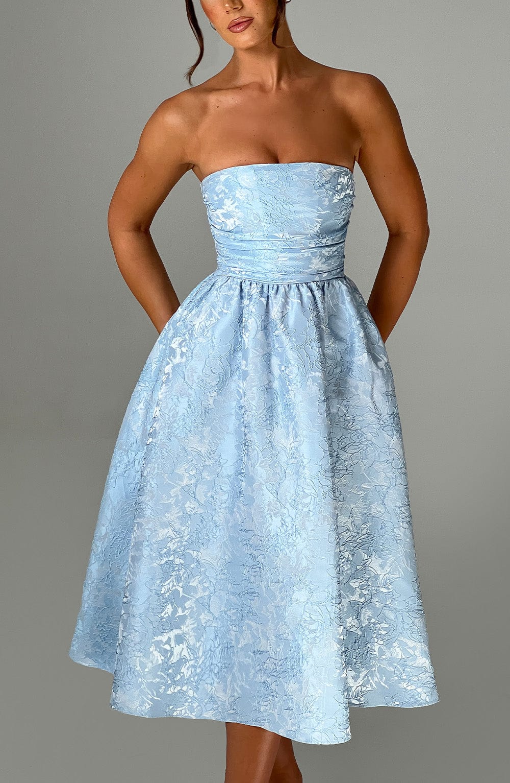 Saoirse Midi Dress - Blue - Napalia