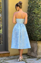 Saoirse Midi Dress - Blue - Napalia