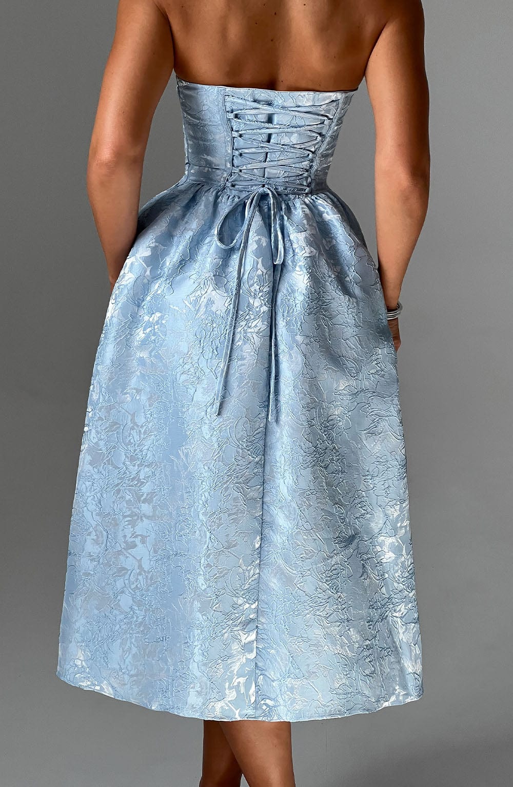 Saoirse Midi Dress - Blue - Napalia