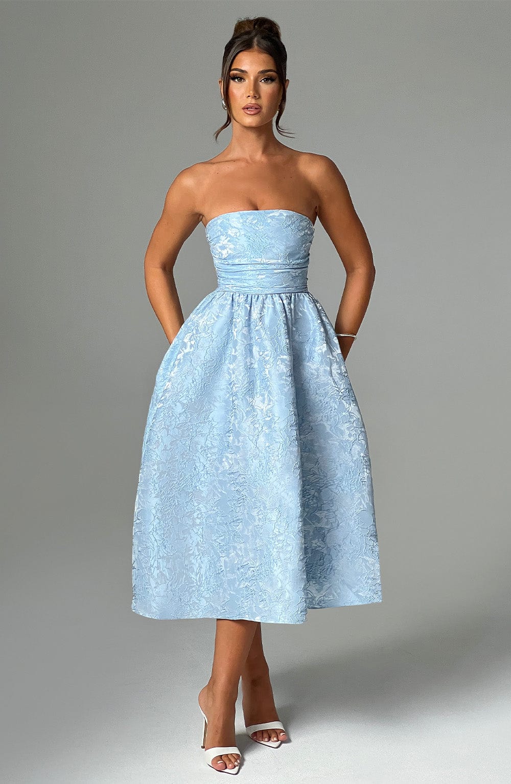 Saoirse Midi Dress - Blue - Napalia