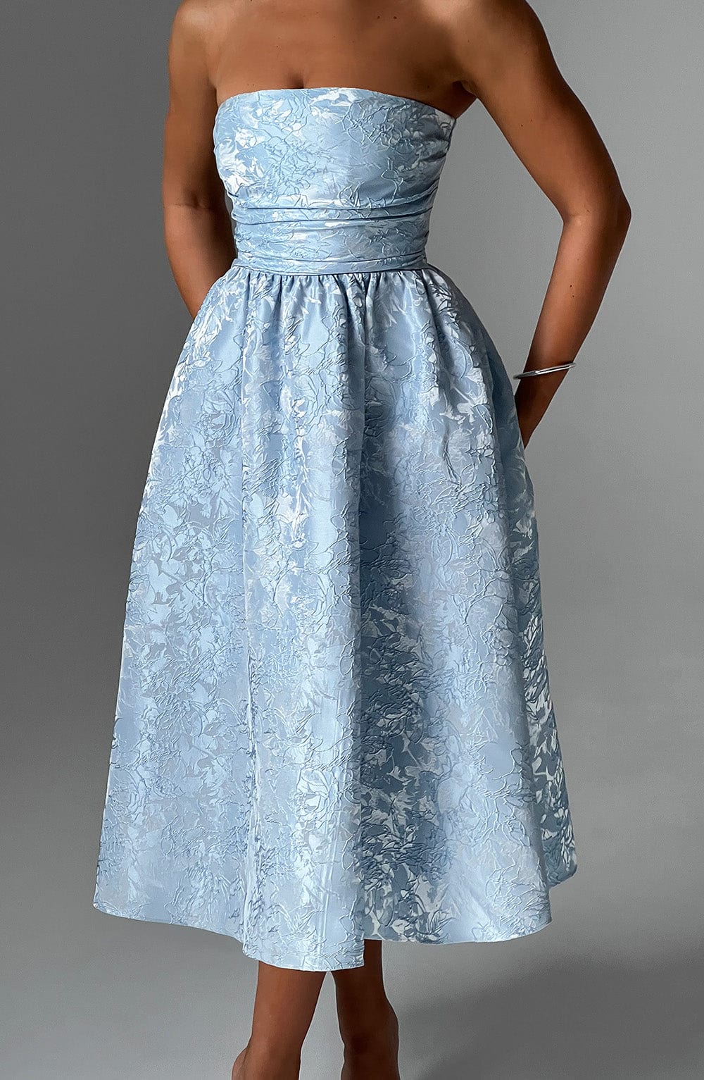 Saoirse Midi Dress - Blue - Napalia