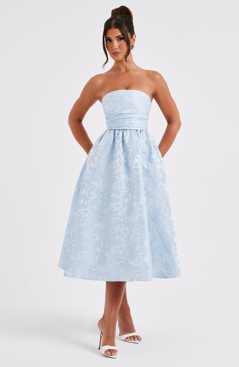 Saoirse Midi Dress - Blue - Napalia